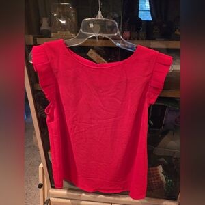 Monteau Vibrant Red Blouse